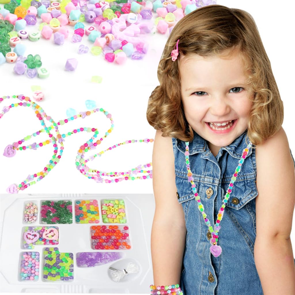 PATPAT Bracelet Necklace Making Kit for Girls - Beading & Jewelry Making Kit DIY Kits Gifts for Ages 6-12 Year Old Girls (multi2), PATPAT Bracelet Necklace Making Kit for Girls - Beading & Jewelry Making Kit DIY Kits Gifts for Ages 6-12 Year Old Girls (multi2),